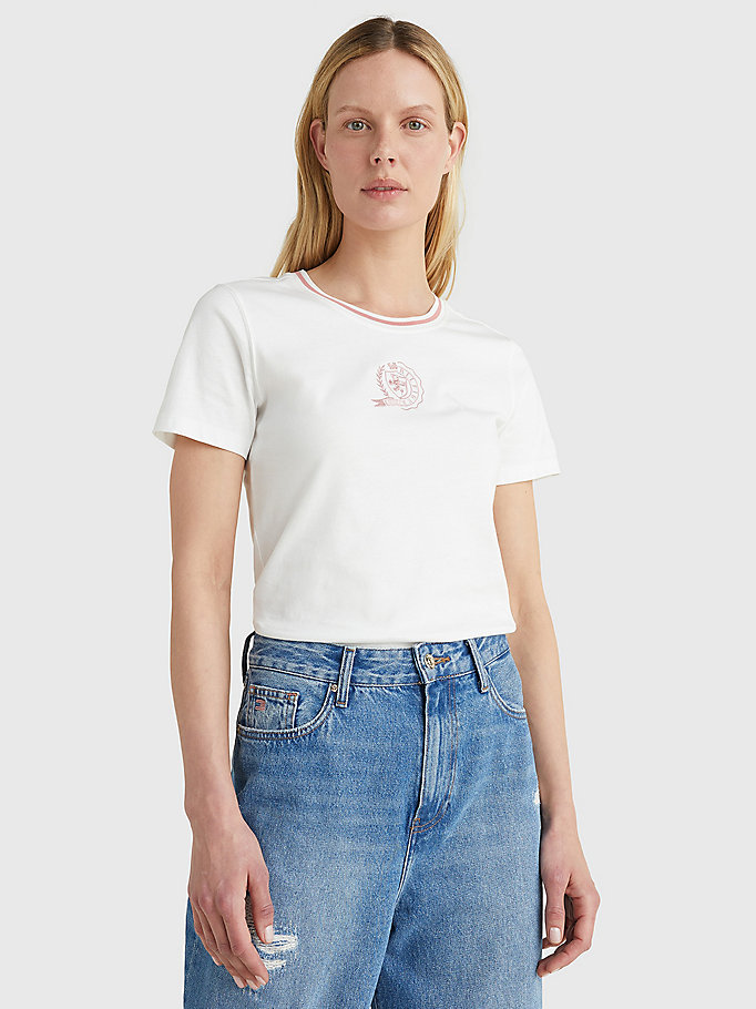 DAMEN Hemden & T-Shirts Stickerei Rabatt 63 % Weiß S NoName T-Shirt 