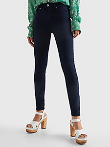 blue como mid rise skinny th flex jeans for women tommy hilfiger