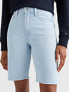 denim classics straight fit jeans-shorts für damen - tommy hilfiger