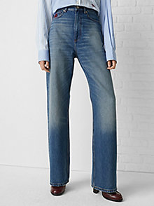 denim crest high rise relaxed boyfriend jeans for women tommy hilfiger