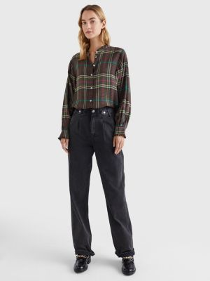 Blusa de cuadros con cuello con | Tommy Hilfiger