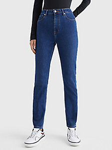 denim high rise slim jeans for women tommy hilfiger