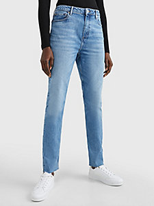 denim high rise slim faded jeans for women tommy hilfiger