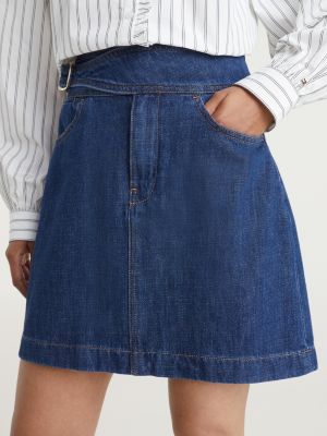 Belted Denim Mini Skirt DENIM Tommy Hilfiger