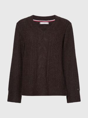 brown oversized jumper womens