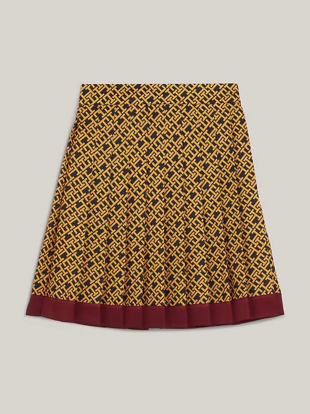 COUNTRYSIDE YELLOW Flare Monogram Skirt for women TOMMY HILFIGER