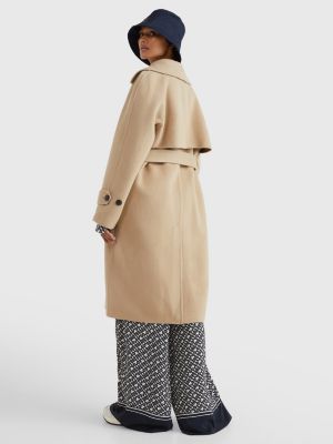 Double Breasted Relaxed Trench Coat | BEIGE | Tommy Hilfiger