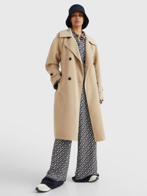 Overeenkomend interieur toewijding Double-breasted relaxed trenchcoat | BEIGE | Tommy Hilfiger