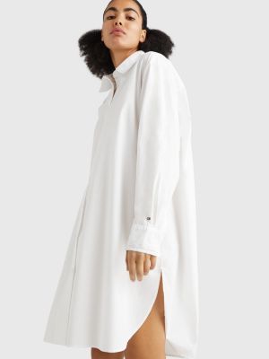 Oversized Knee Length Shirt Dress | WHITE | Tommy Hilfiger