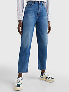 denim high rise relaxed balloon jeans voor dames - tommy hilfiger