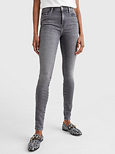 denim harlem super skinny jeans mit hohem bund für damen - tommy hilfiger
