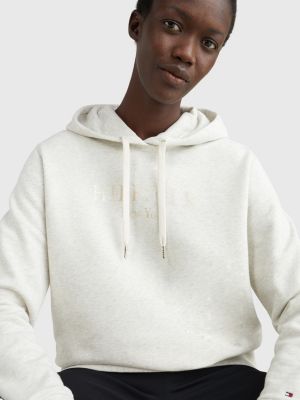 Sudadera con capucha y plateado BEIGE | Hilfiger