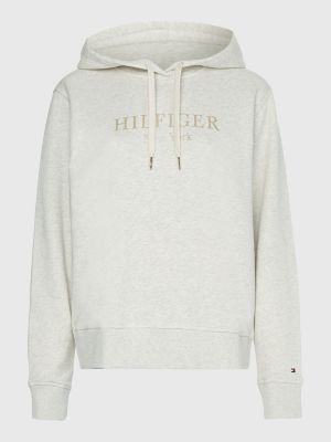 Sudadera con capucha y plateado BEIGE | Hilfiger