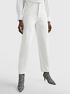 denim high rise relaxed off white balloon jeans for women tommy hilfiger
