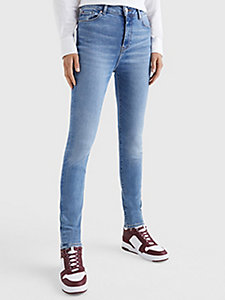 denim harlem super skinny high rise washed jeans for women tommy hilfiger