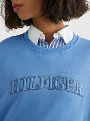 Kansen de jouwe smaak Relaxed sweatshirt met ronde hals en logo | BLAUW | Tommy Hilfiger