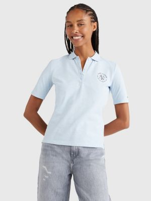 Verraad Daarom zweer Regular Fit Poloshirt mit NYC-Logo | BLAU | Tommy Hilfiger