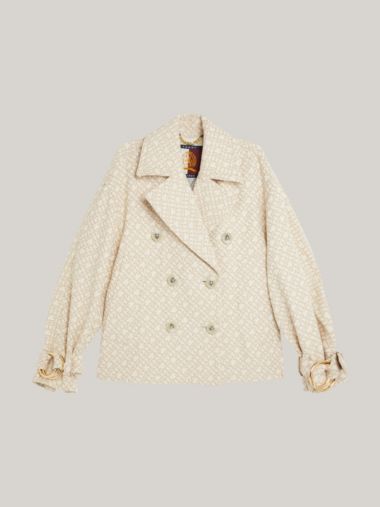 Oversized Monogram Peacoat