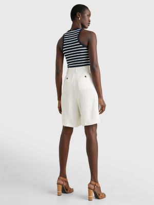 Elevated Relaxed Fit Knee Length Shorts WHITE Tommy Hilfiger