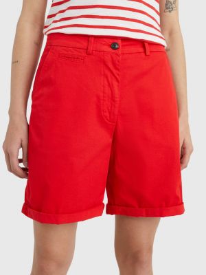 Messing Extractie Wereldrecord Guinness Book Chinoshort met omgeslagen zomen | ORANJE | Tommy Hilfiger