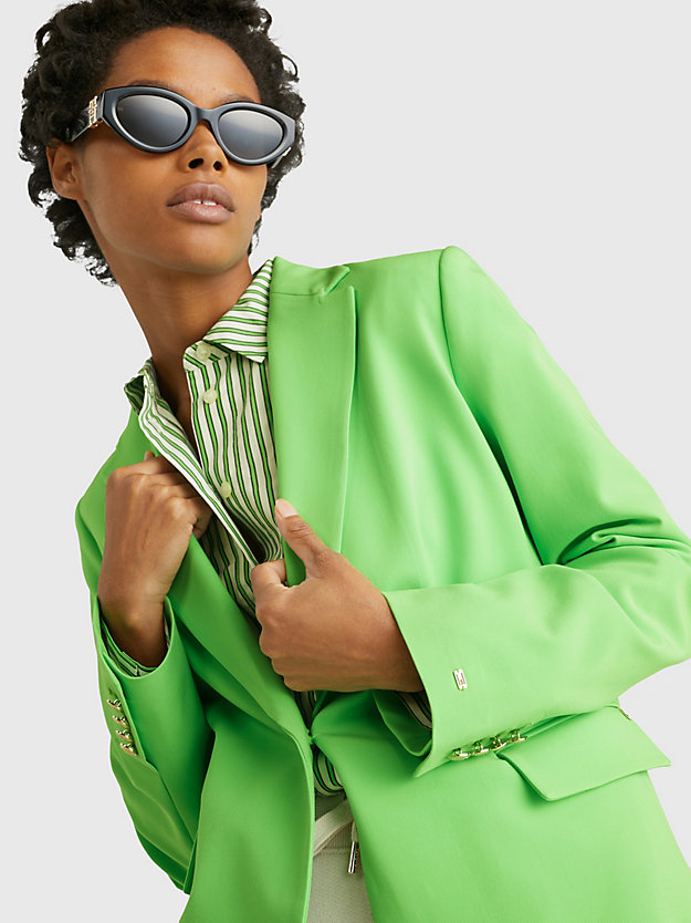 SPRING LIME Tailored Single Breasted Classic Fit Blazer for women TOMMY HILFIGER