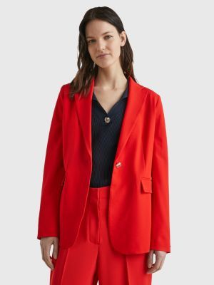 verpleegster vertrouwen Decoderen Tailored Classic Fit einreihiger Blazer | ORANGE | Tommy Hilfiger