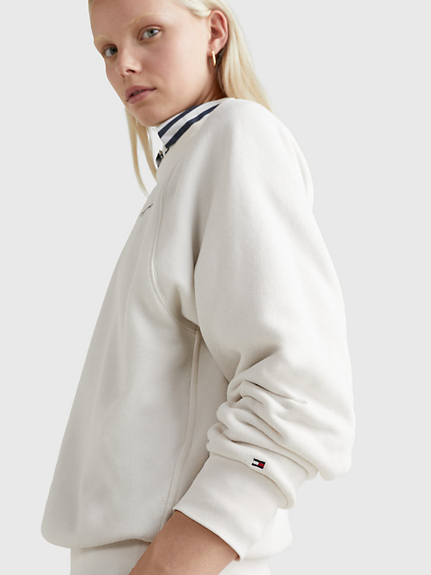 WEATHERED WHITE 1985 Collection Relaxed Fit Sweatshirt for women TOMMY HILFIGER