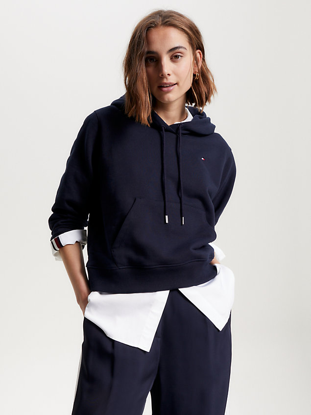 sudadera con capucha modern 1985 collection blue de mujer tommy hilfiger