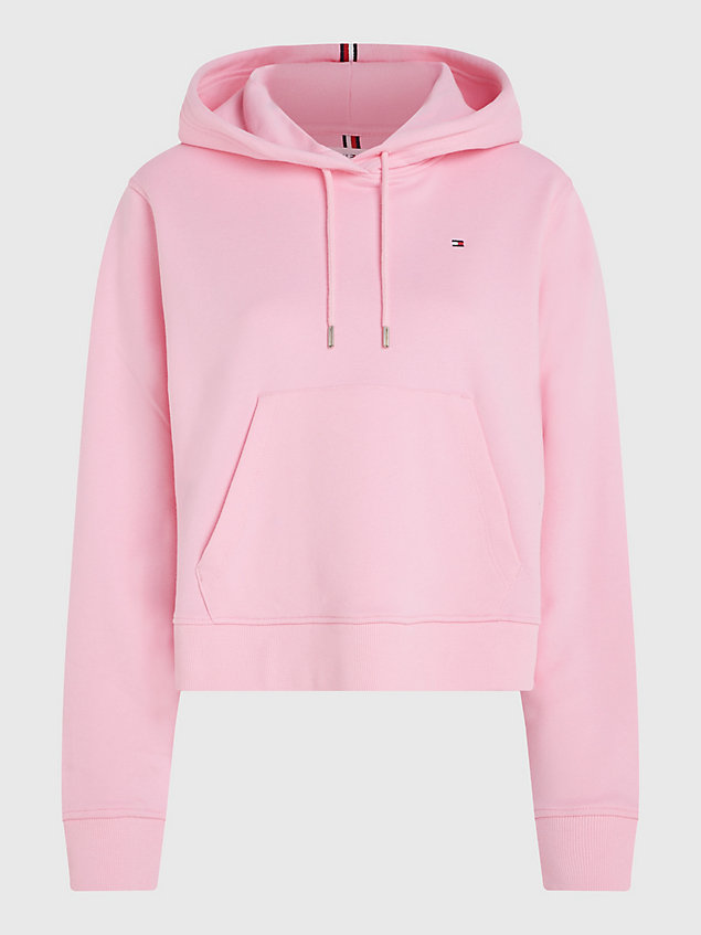 pink 1985 collection modern terry-hoodie für damen - tommy hilfiger