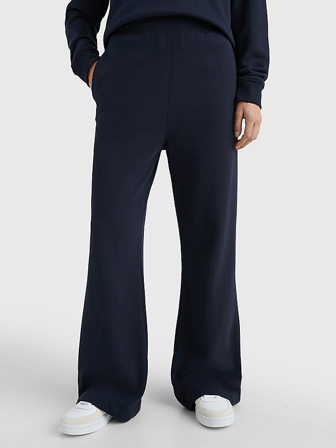 blue 1985 collection straight fit trousers for women tommy hilfiger