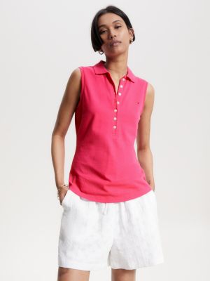 Custom Sleeveless Polo Shirt-Ladies with Embroidered Logo online