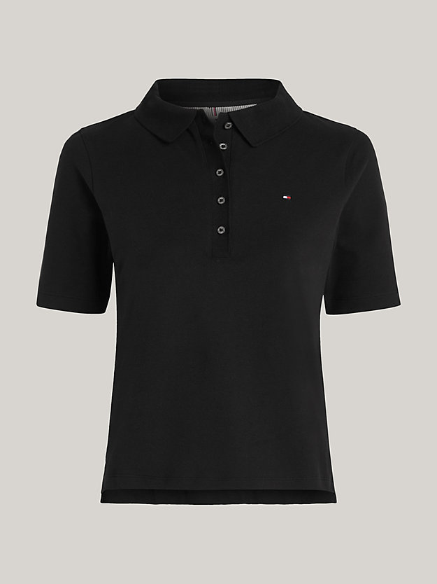BLACK 1985 Collection Regular Fit Polo for women TOMMY HILFIGER