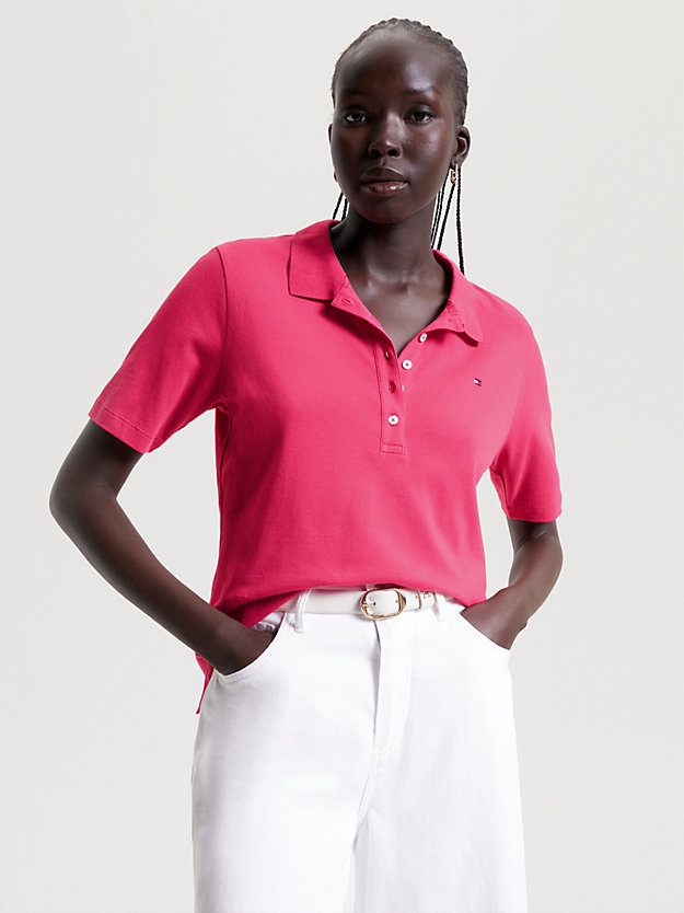 1985 Collection Regular Fit Poloshirt | Rosa | Tommy Hilfiger