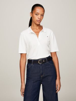 Tommy Hilfiger Heritage Short Sleeve Slim Fit Polo Shirt, Women's, Masters  Black - Worldshop