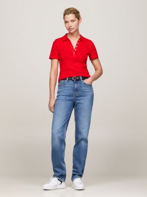 Polo Embroidery 1985 Collection | | Flag Slim Tommy Hilfiger Red
