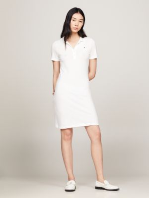 1985 Collection Slim Fit Polo Dress White Tommy Hilfiger