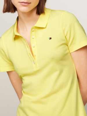 1985 Collection Slim Fit Polo Dress, Yellow