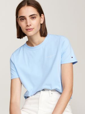 blue 1985 collection logo t-shirt for women tommy hilfiger