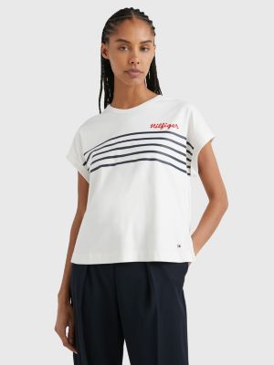 Camisetas de manga corta para mujer | Hilfiger® ES