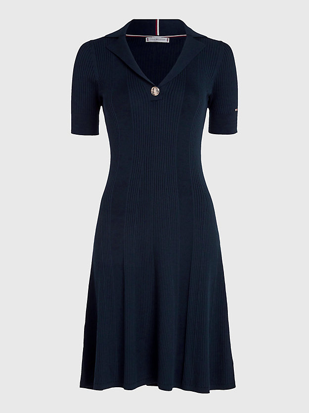DESERT SKY Rib-Knit Slim Fit Midi Dress for women TOMMY HILFIGER