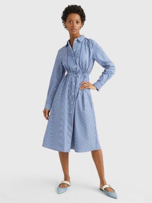 Stripe Midi Shirt Dress | BLUE Tommy Hilfiger