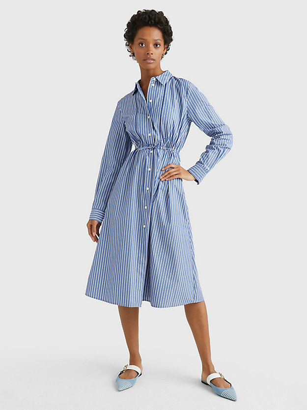 NOLA STP/ DESERT SKY Stripe Midi Shirt Dress for women TOMMY HILFIGER