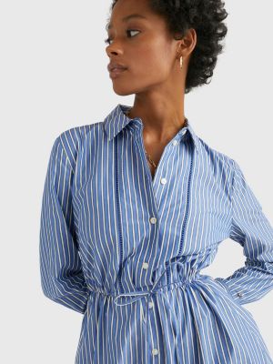 Stripe Midi Shirt Dress | BLUE Tommy Hilfiger