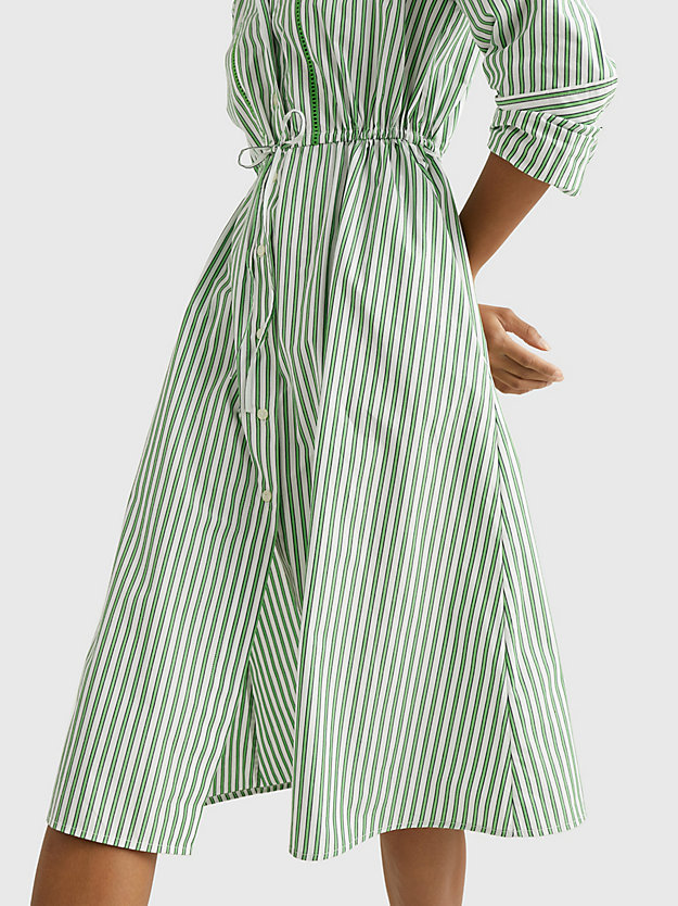 NOLA STP/ SPRING LIME Stripe Midi Shirt Dress for women TOMMY HILFIGER