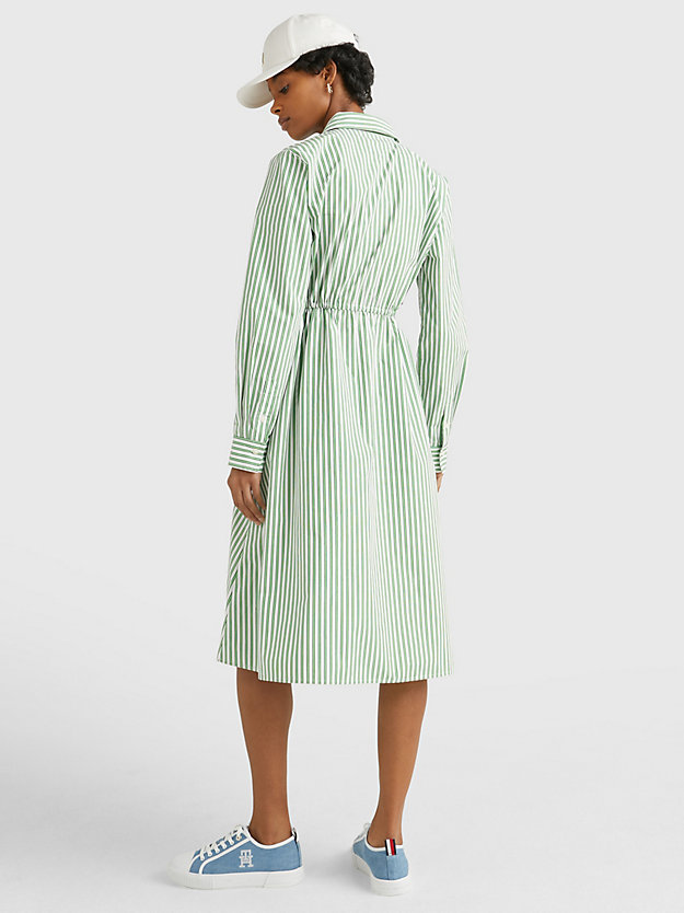 NOLA STP/ SPRING LIME Stripe Midi Shirt Dress for women TOMMY HILFIGER