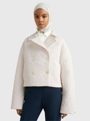 Subsidie Toevoeging vonnis Double-breasted quilted jas | BEIGE | Tommy Hilfiger