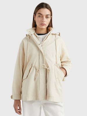 parka beige tommy hilfiger