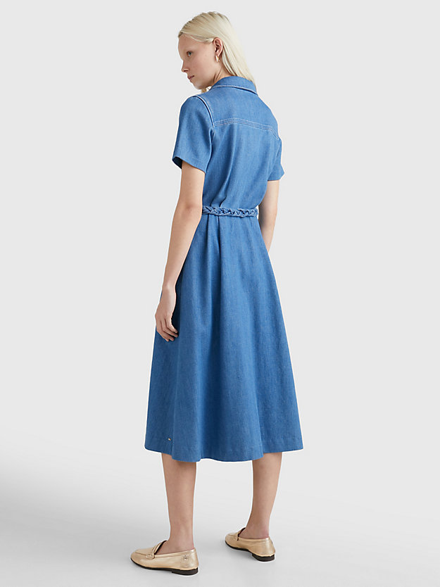 EMMY Fit And Flare Denim Midi Dress for women TOMMY HILFIGER