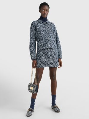 Minigonna Denim Donna Vita Alta - Stile Y2K Con Spacco - Foto 7
