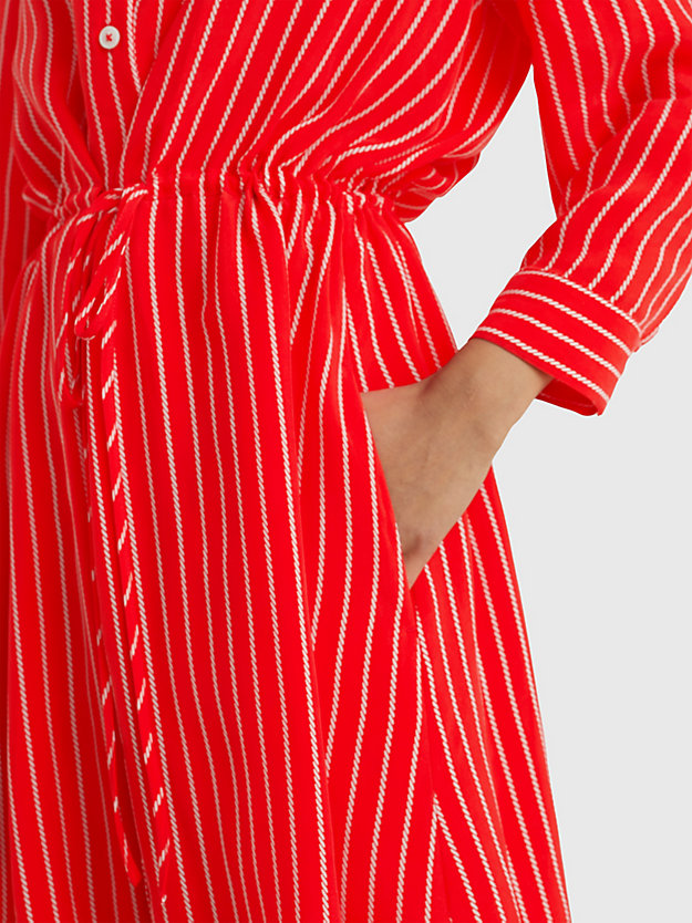 ROPE STP FIREWORKS Stripe Midi Shirt Dress for women TOMMY HILFIGER